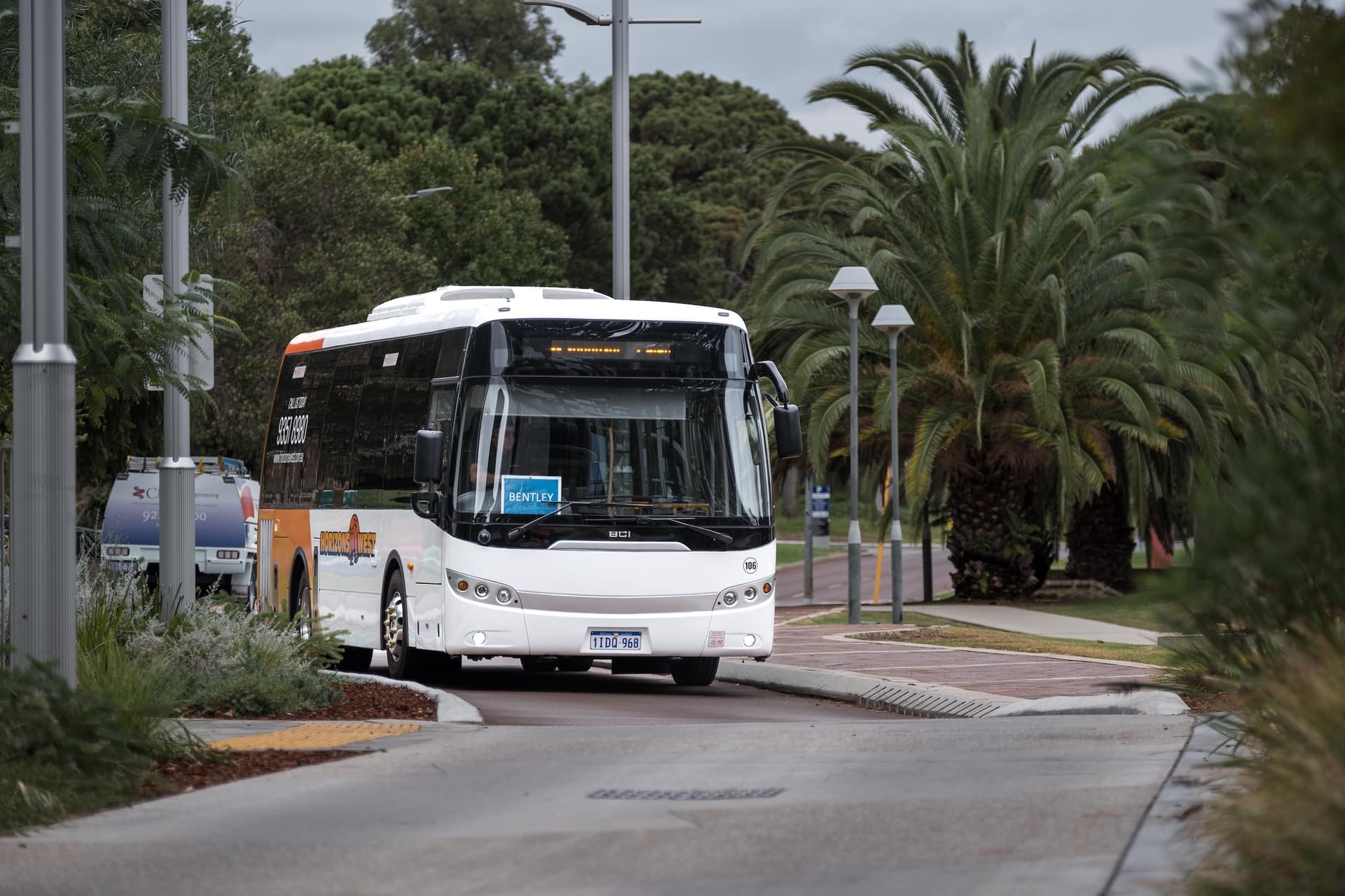 Horizons West corporate shuttle bus