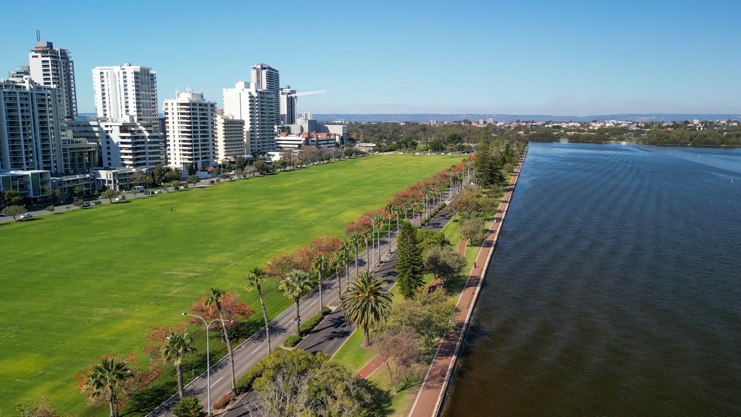 Perth city skyline, Western Australia