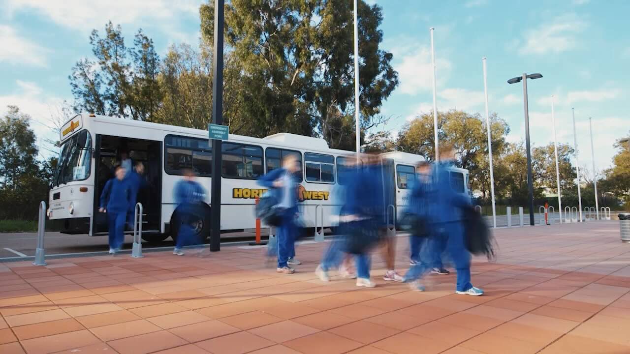 A Horizons West school bus service